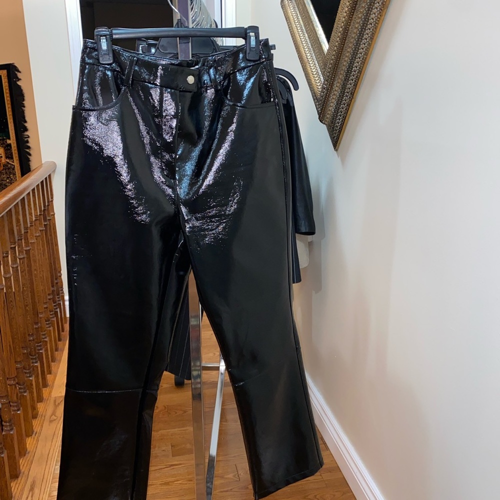 🖤🖤 TOPSHOP STRAIGHT VINLY LEATHER PANTS🖤🖤